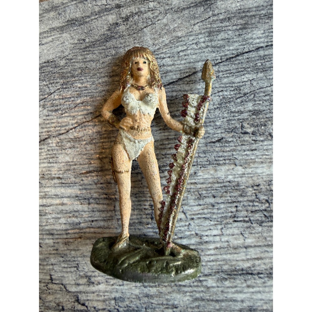 White‎ Warrior Fantasy 1995 Figure Miniature Figurine Hand Painted Jungle